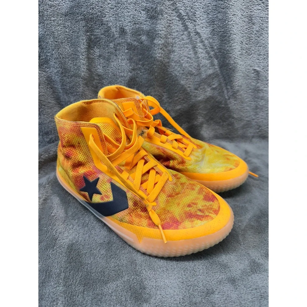 Converse Star Series BB‎ Jet Kids Basketball Shoes Yellow Orange Hi Top